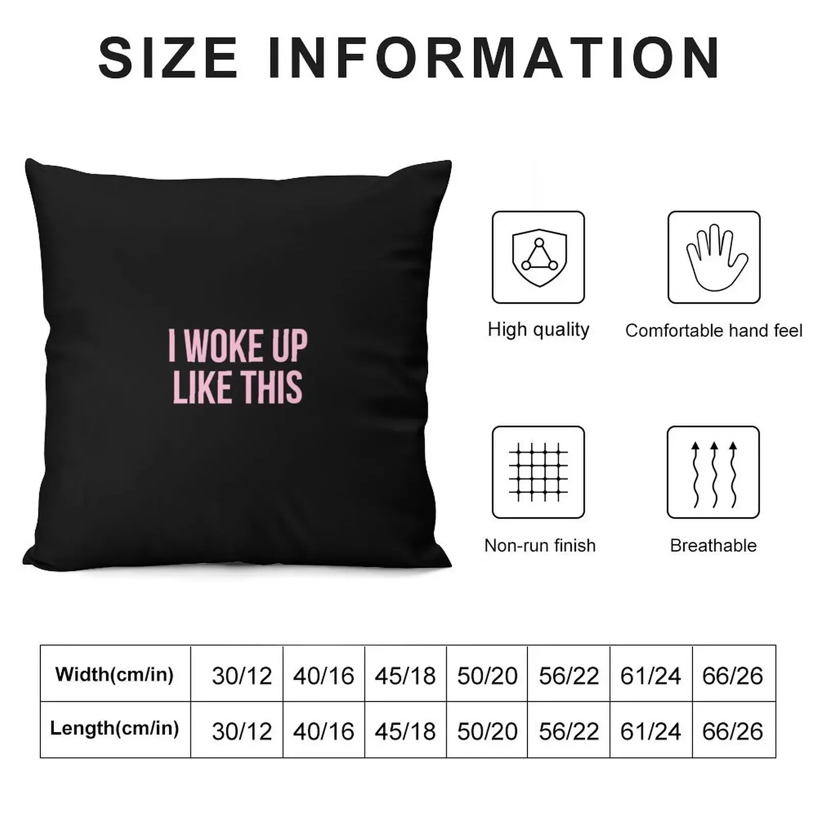 I WOKE UP LIKE THIS - Cushion Throw Pillow christmas decorations for home 2025 bed pillows pillow