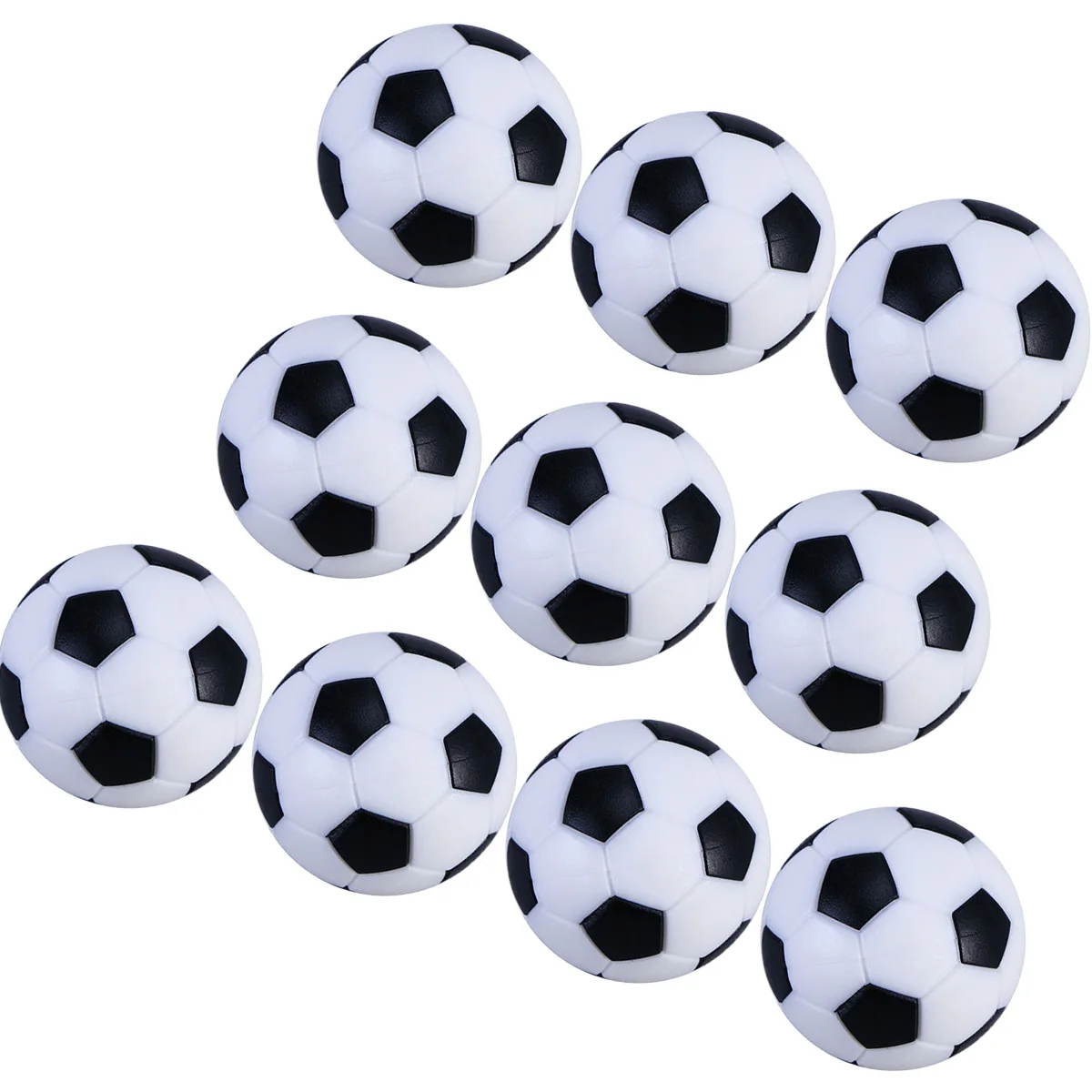 

10pcs Mini Plastic Footballs 32mm Diameter Table Football Accessories Replacement Balls for Foosball Game Fun Toy