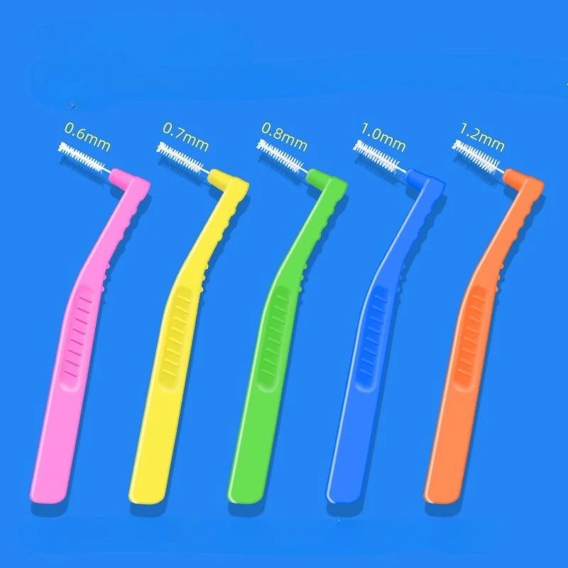 20Pc/Box L-shaped Interdental Brushes Cleaning Soft-bristled Orthodontic Toothpick Teeth Tooth Pick ToothBrush Oral Hygiene 2027