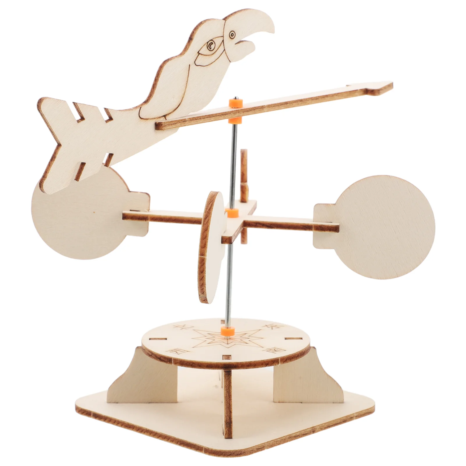 

Wind Vane Experiment Kit Science Kits Wooden Electronics for Children Lab Coat Kids