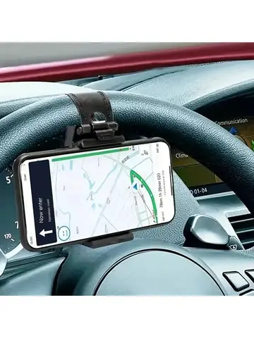 New Universal Car Phone Bracket Car Steering Wheel Car Navigation Rack Telescopic Clip  Mobile Phones Car Phone Holder