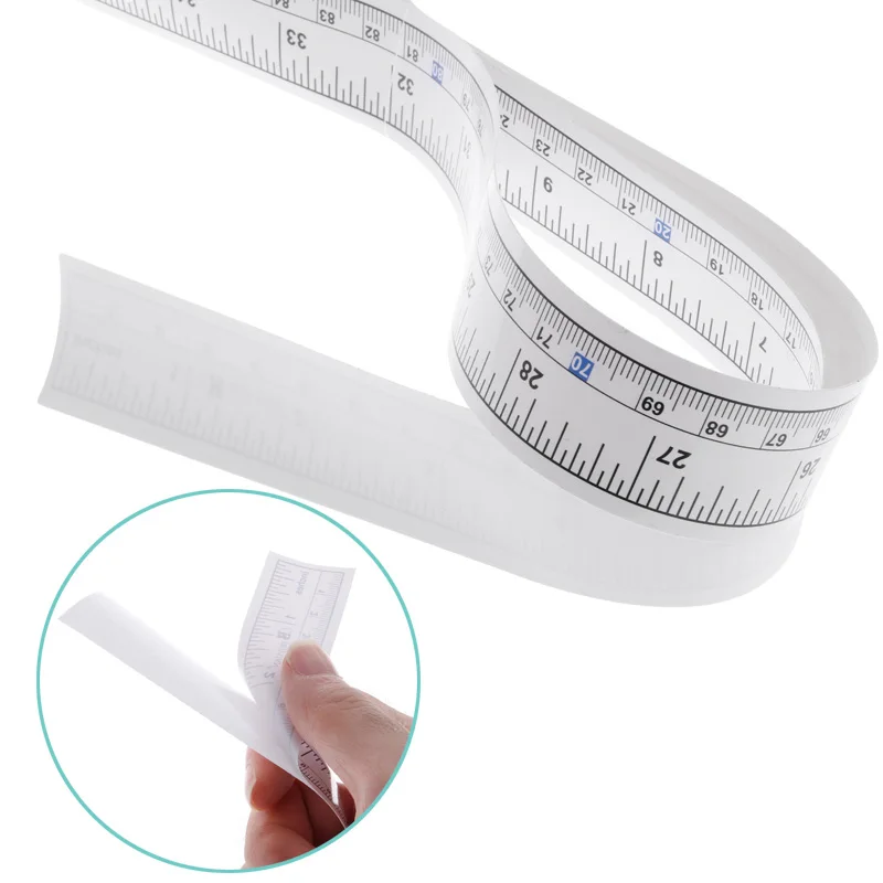 GJ 90cm Self Adhesive Metric Measure Tape Vinyl Ruler For Sewing Machine Sticker