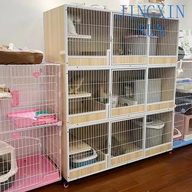 Cat Cage Breeding Cage Solid Wood Super Large Space Indoor Two Floor Three Floor Isolation  Cabinet House