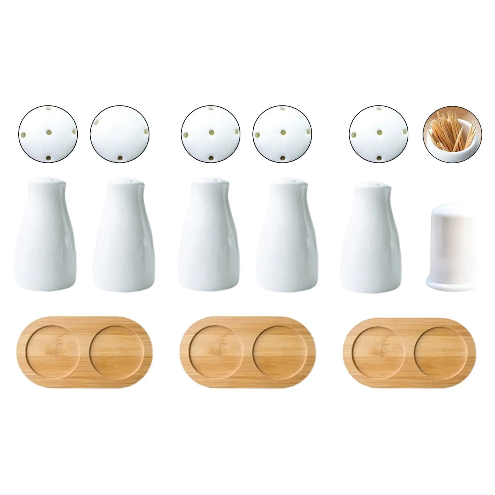 هزازات الملح والفلفل، أوعية توابل قابلة لإعادة الملء، موزع توابل المزرعة، توابل #2