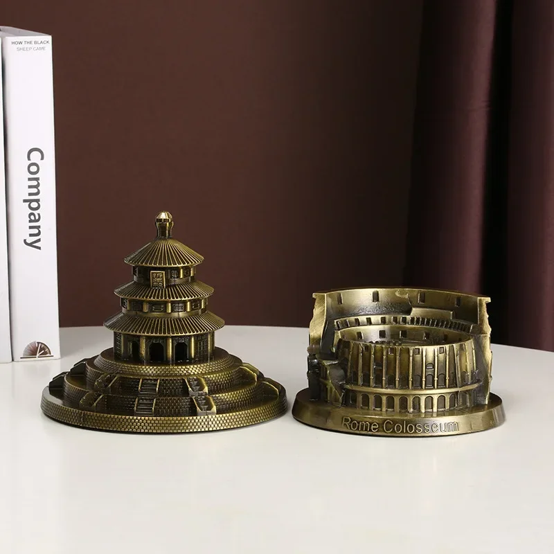 

Новая металлическая модель Tiananmen Colosseum, креативное сувенирное украшение для путешествий, живописное место