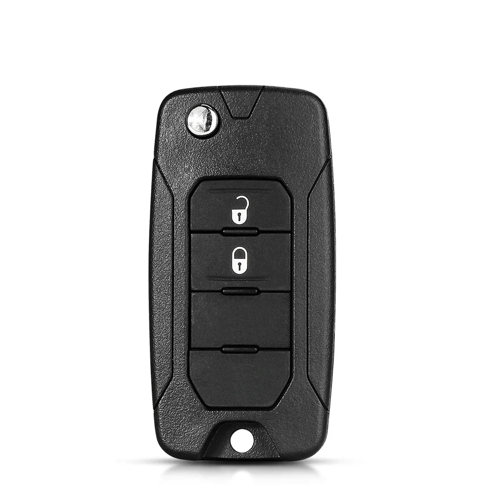 KEYYOU 2/3/4 Buttons Remote Car Key Case Flip For Jeep Renegade Compass Patriot Liberty 2016 Interior