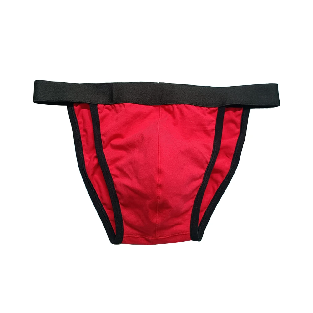

Briefs Men Underwear Daily Comfortable Cotton Jockstrap Lingerie Low Rise Shorts Bikini Thongs Breathable Bulge