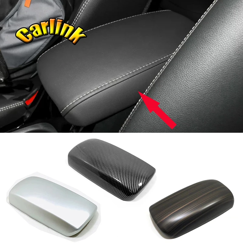 

For Toyota corolla E210 2019 2020 accessories ABS Matte/Carbon Fibre Car Armrest Storage box Grid Cover Trim Car styling 1pcs