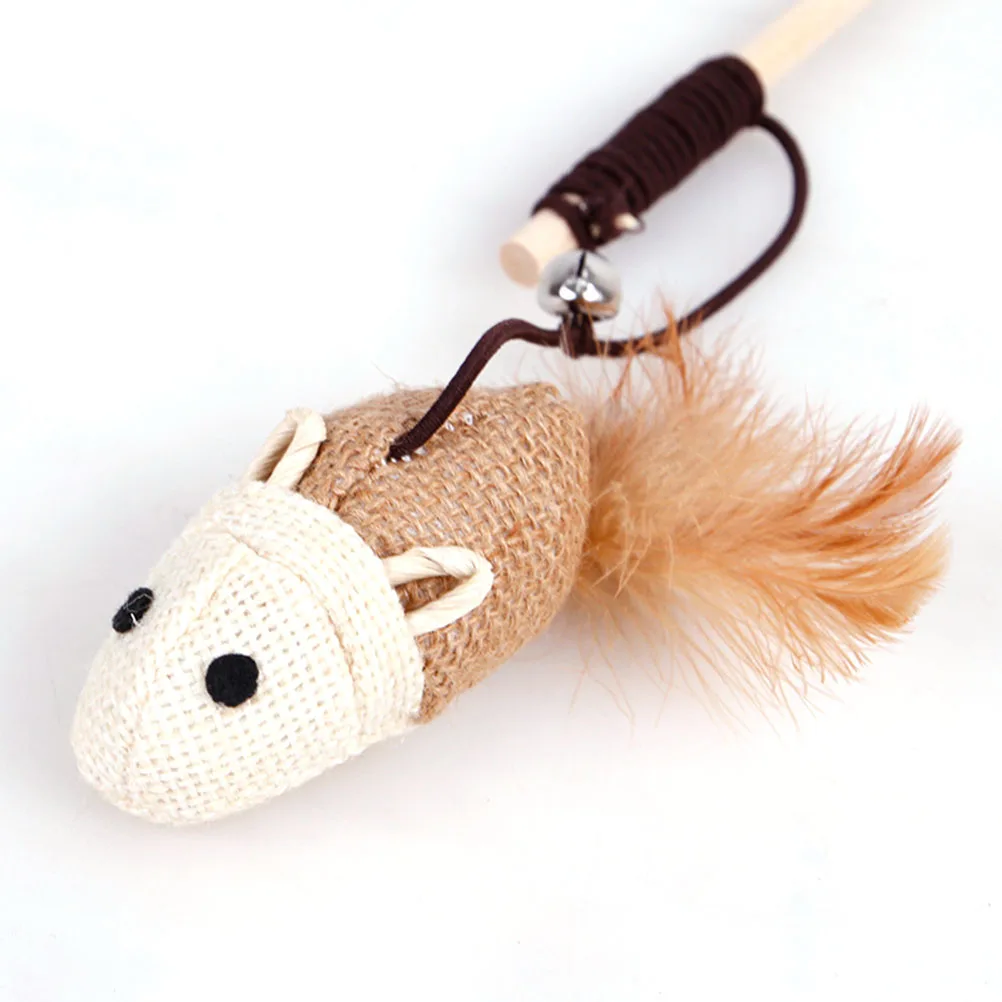 

1pcs Teaser Stick For Cats Interactive Play Bell With Mouse Pet Activity Fun Exercise Kittens Cat Lovers Gift Cat Pets Supplies