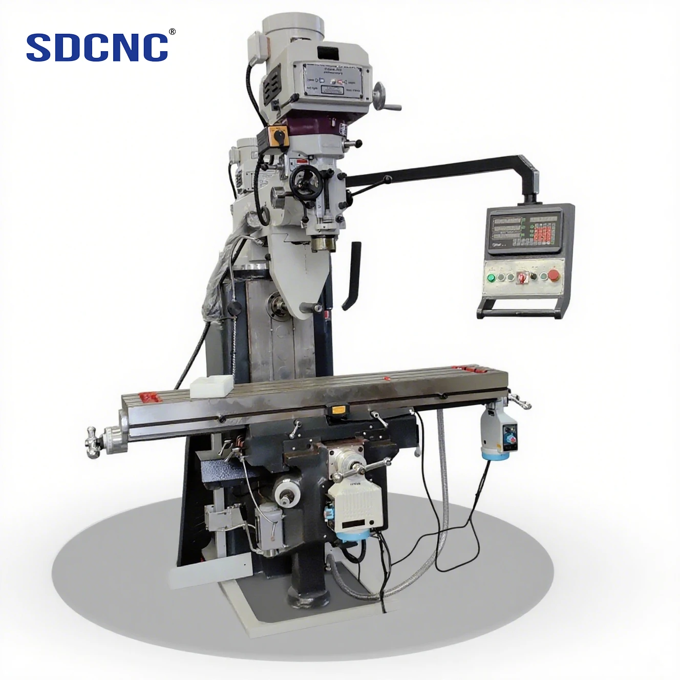 

5H Heavy-Duty Industrial Vertical Turret Milling Machine New Condition 3-Axis DRO Variable Speed Head Auto Feed