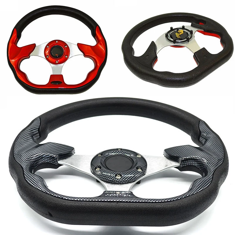 High Quality Roasted Blue Sport Racing Car Steering Wheel Interior Modification Parts 4