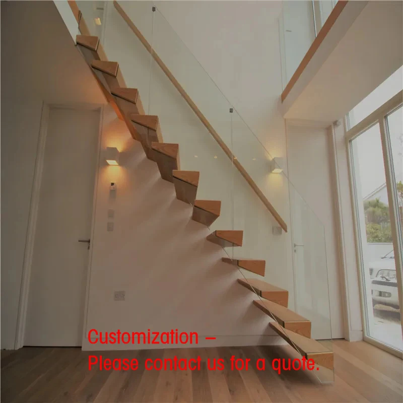 

custom.Prima Metal Straight Staircase Luxury Customized Stone Staircase