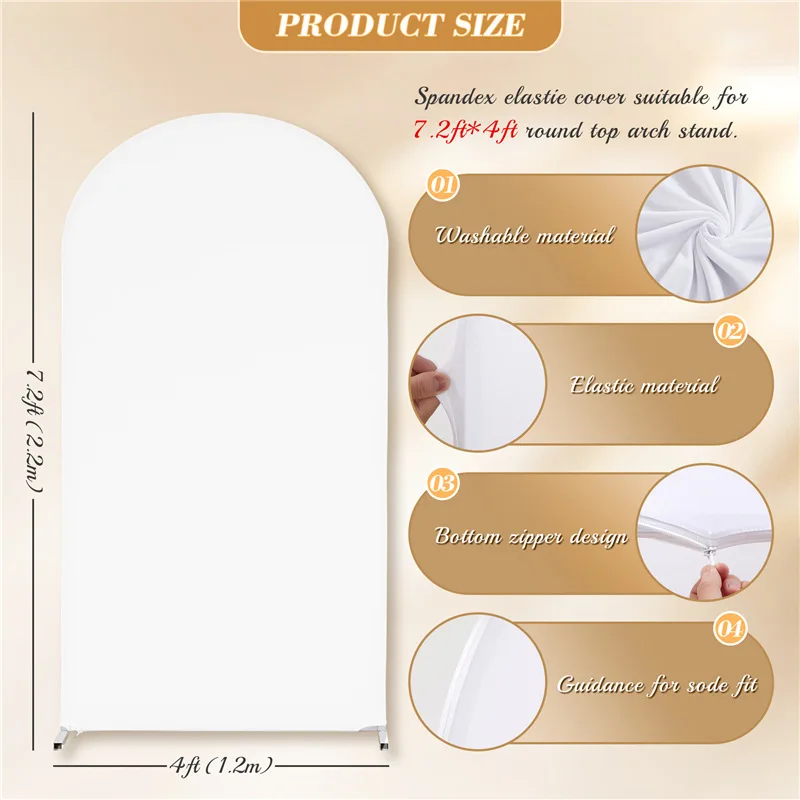 Arch Fabric Cover Solid Color Elastic Fabric Cover Wedding Birthday Party Background Wall Decoration Wrinkle Resistant Thickened