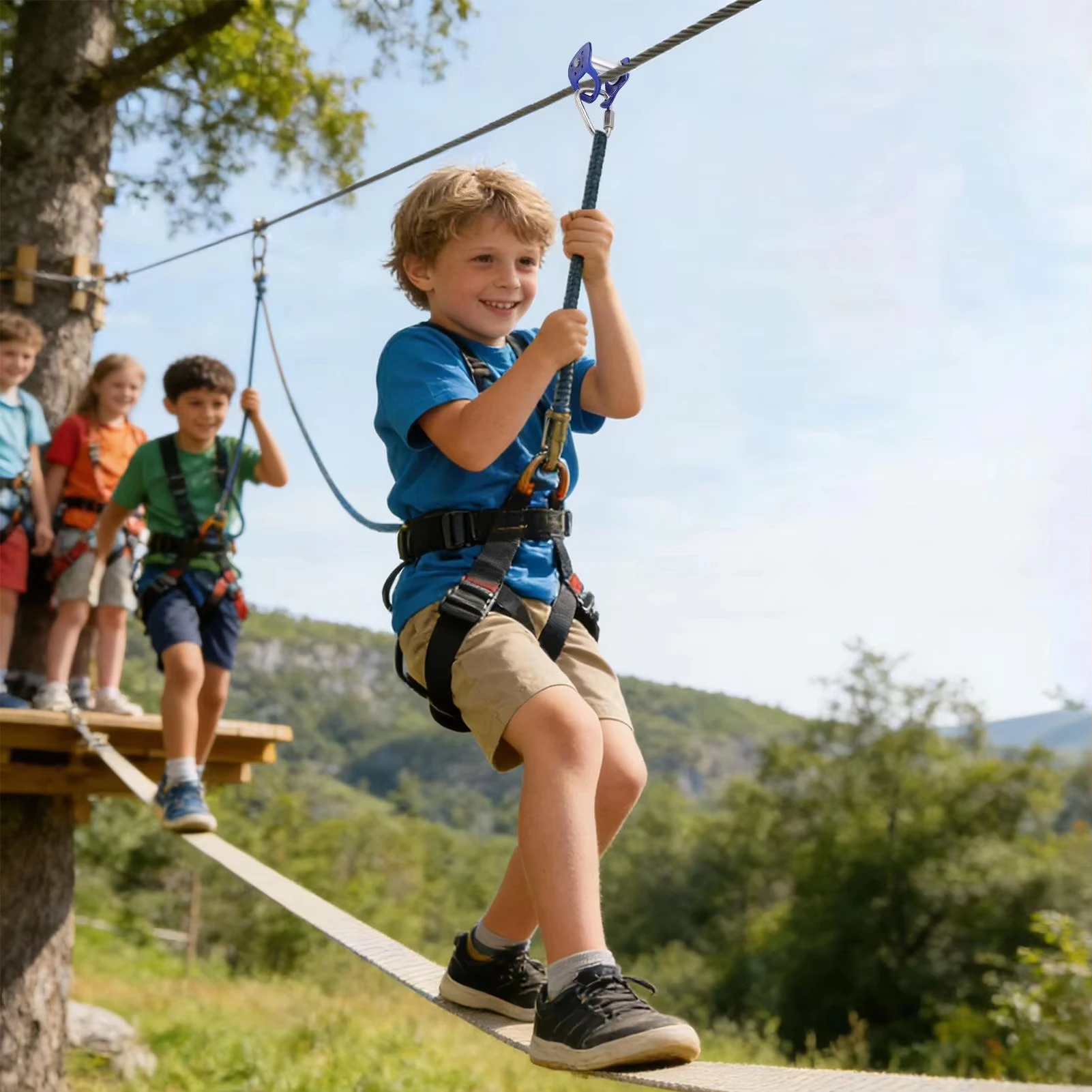 Kit de poulies de zipline exté - Kids Outdoor Zipline avis et prix