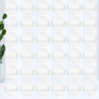100Pcs Transparent Round Plastic Capsules Clear Reusable Vending Machine Containers DIY Craft Supplies Storage