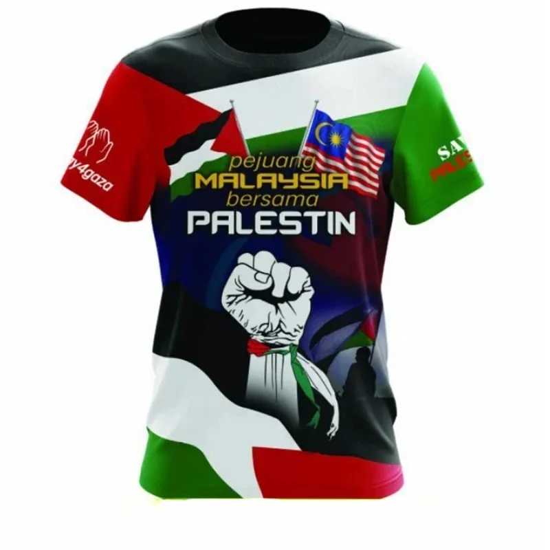 Palestine Printing Men 3D T-Shirt Women's Kids Fashion Streetweat T-shirts Hawaiian Sports Clothing Gym Fitness Men Clothes Tops