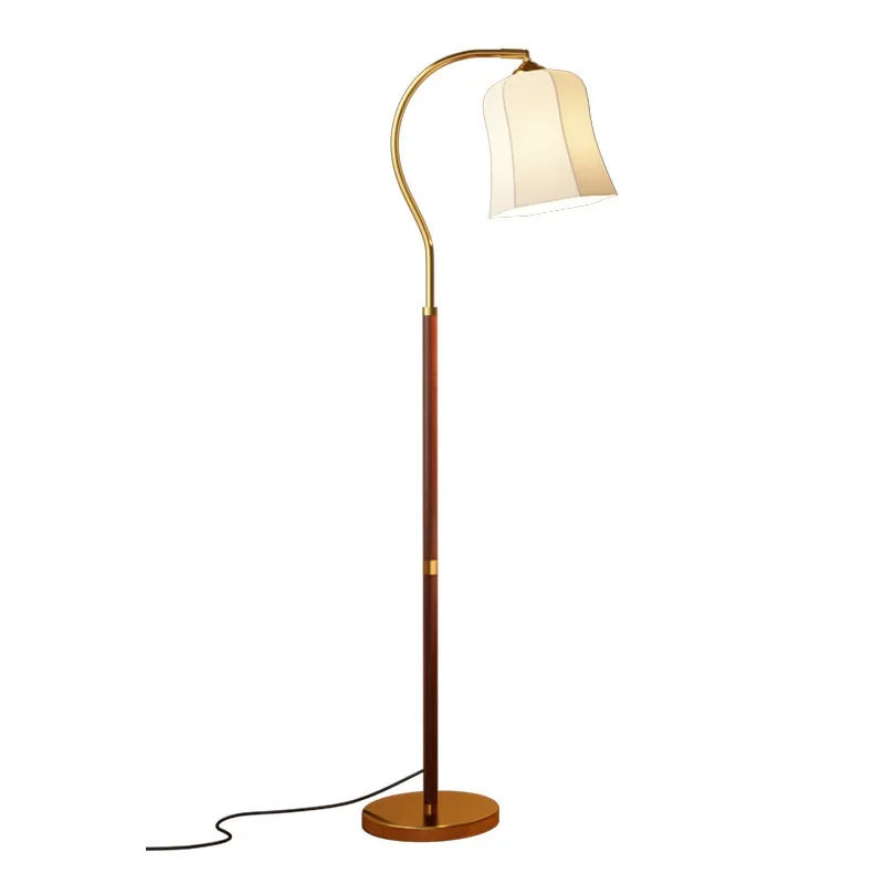 Medieval style, floor lamp, living room, bedroom, study, solid wood desk lamp next to the sofa