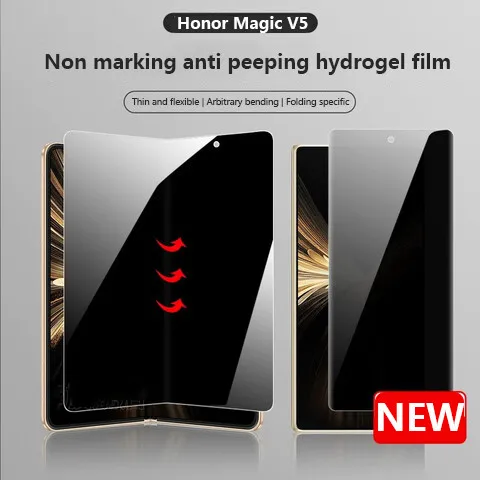 

Privacy Folding Film For Huawei Honor Magic V5 V3 Vs3 V2 RSR 5G Privacy Anti Spy Peeping Internal Film+Front Soft Hydrogel Film