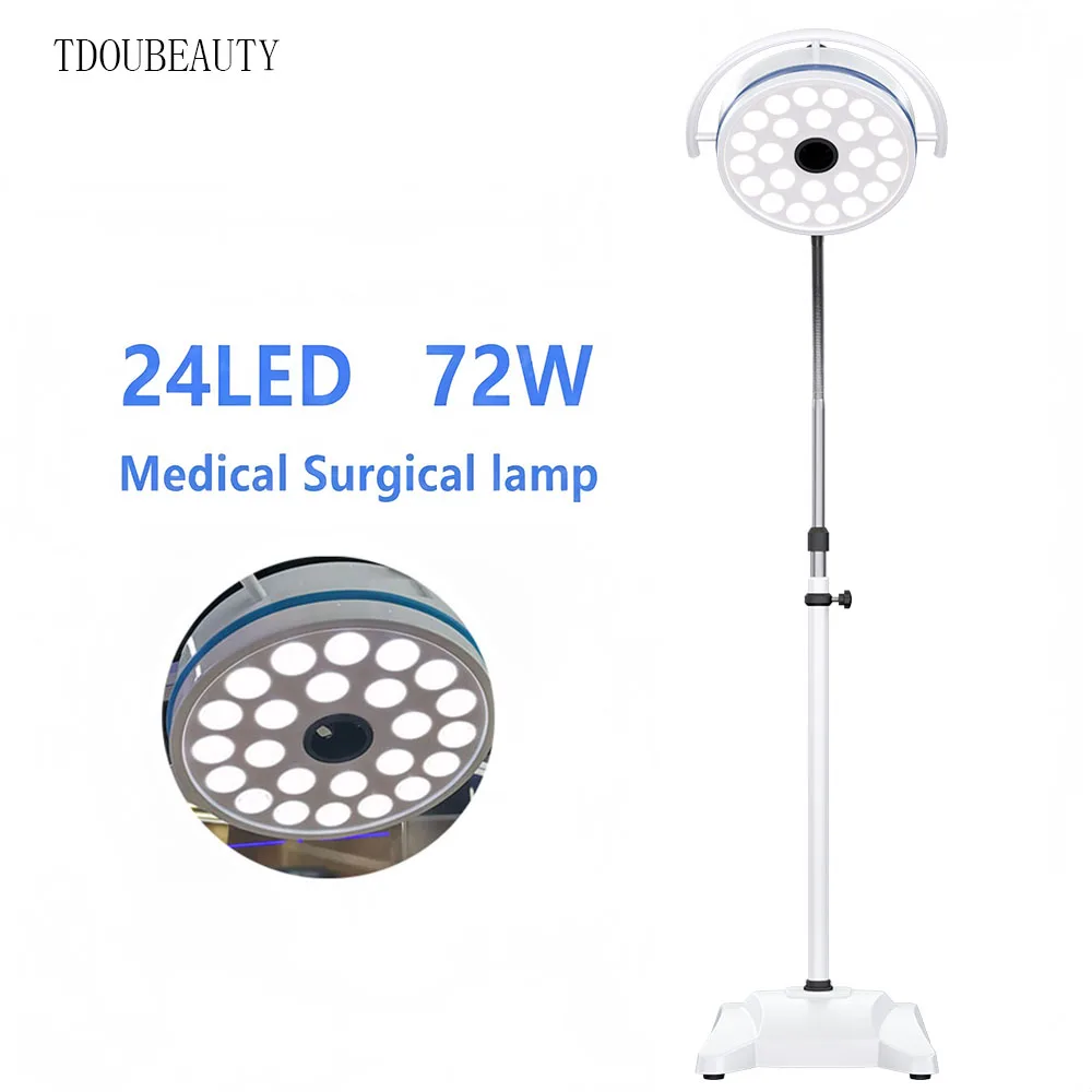 

24-портальная светодиодная ветеринарная смотровая лампа, передвижная вертикальная бестеневая лампа для операций на животных, для стоматологических клиник и ветеринарной хирургии