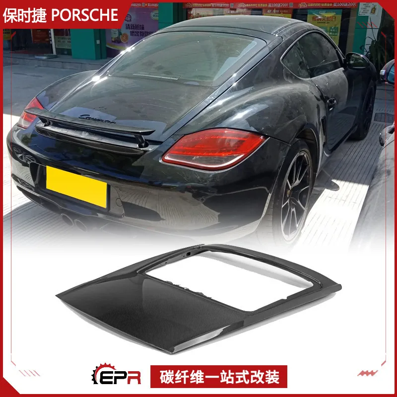 

Suitable for Porsche Caymans 987 carbon fiber original OE model, rear tail cover rear surround modification