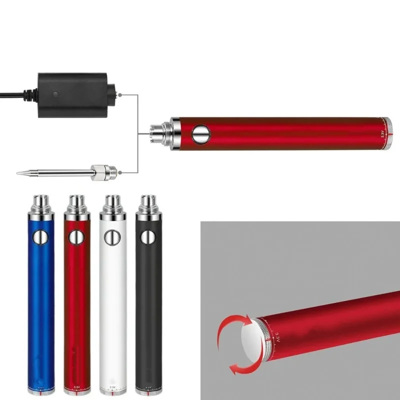 1-8PCS 900amh Cookies ，510 Thread Battery, Electric Soldering Welding Heating Tool Pen, DIY Electric Solderig Iron