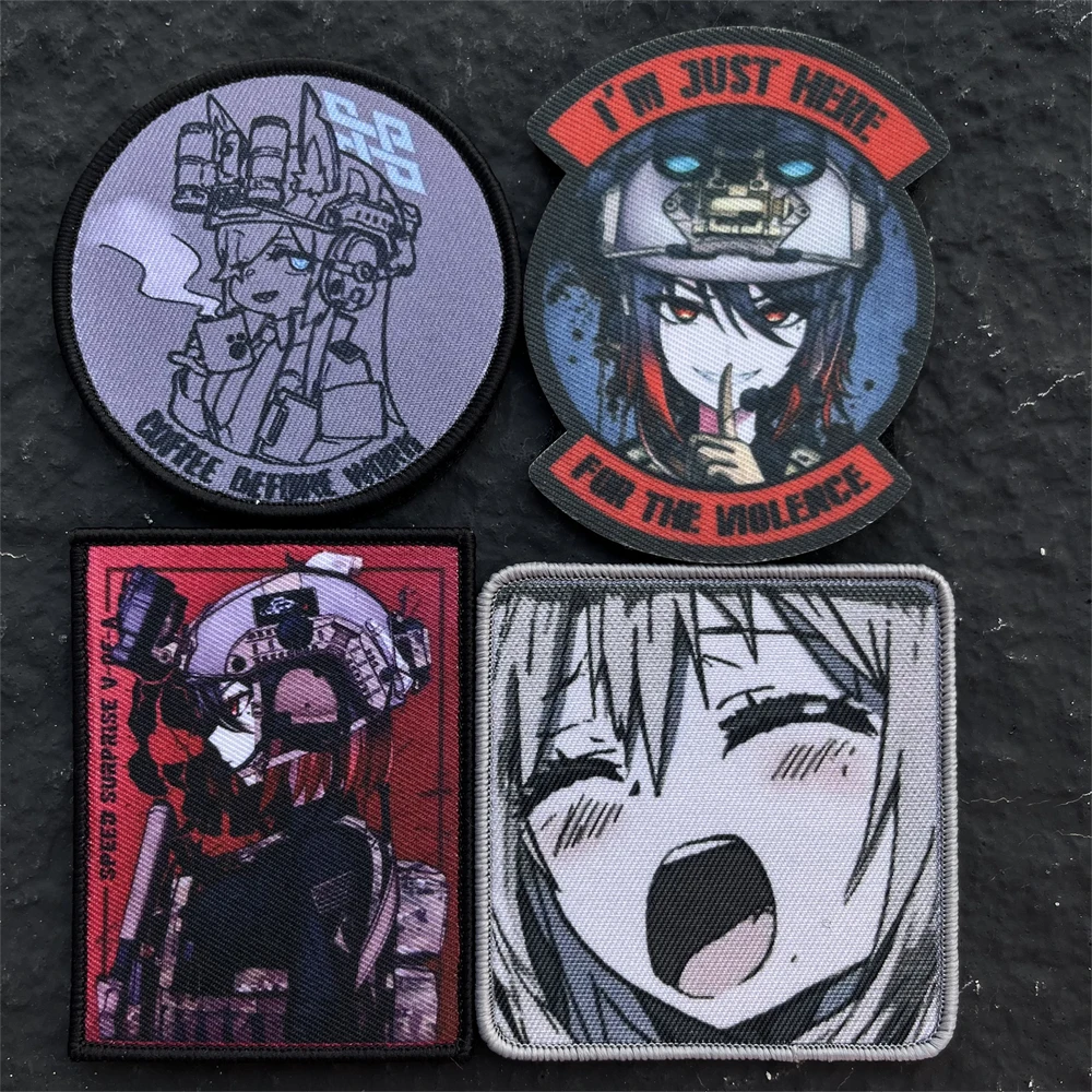 Blue Archive Patches Two-dimensional Gun Girl Misaka Mikoto Tactical Morale Badge Armband Anime Girl Printed Backpack Sticker