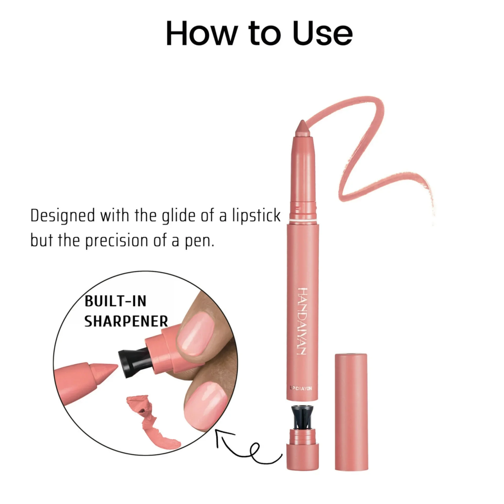 6-delige langdurige matte lippenstiftset - niet-plakkerige lipliner en lipkrijt combo lippenbalsem lipliner cosmetische kit voor perfecte make-up