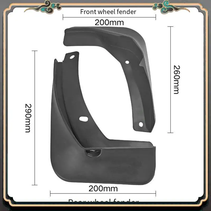 M45K-4PCS سيارة قطعة من نسيج الطين اللوحات سبلاش واقي من الطين درابزين لشركة فولكس فاجن جولف 7 MK7 2014-2017 اكسسوارات السيارات
