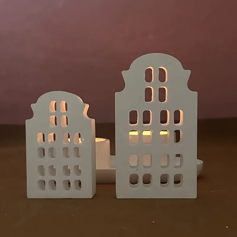 Heart House Silicone Molds Light Heart Houses Concrete Moulds Casting Molds Houses Decoration Home Resin Mold Gypsum Mould