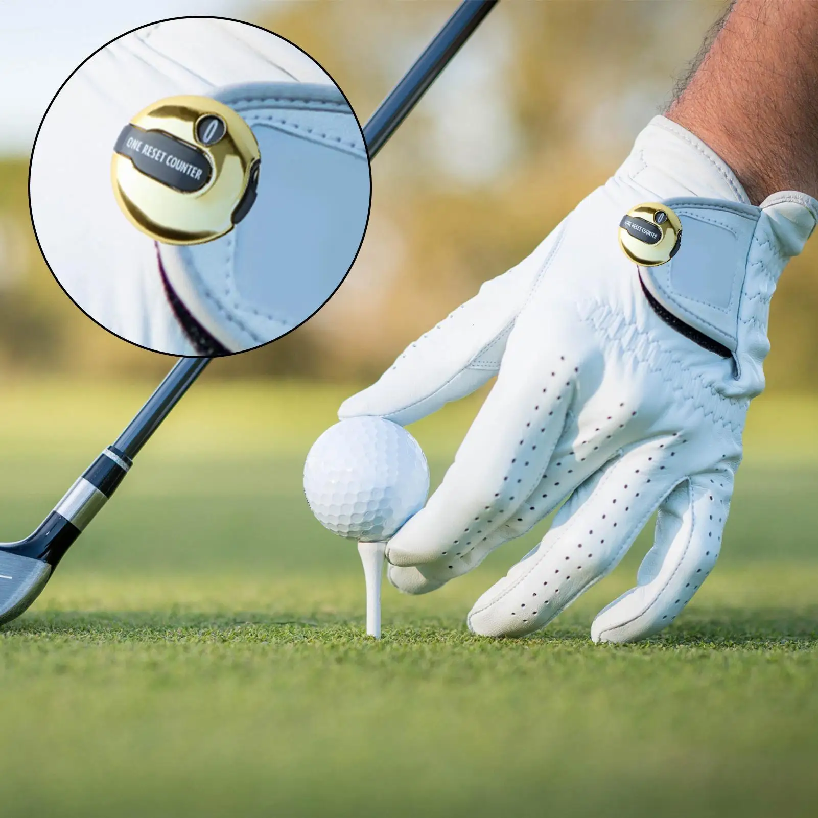 Mini Golf Round Score Keeper Hat Visor Clip Design Touch Reset Score Counter Compact Golf Training Scoring Tool