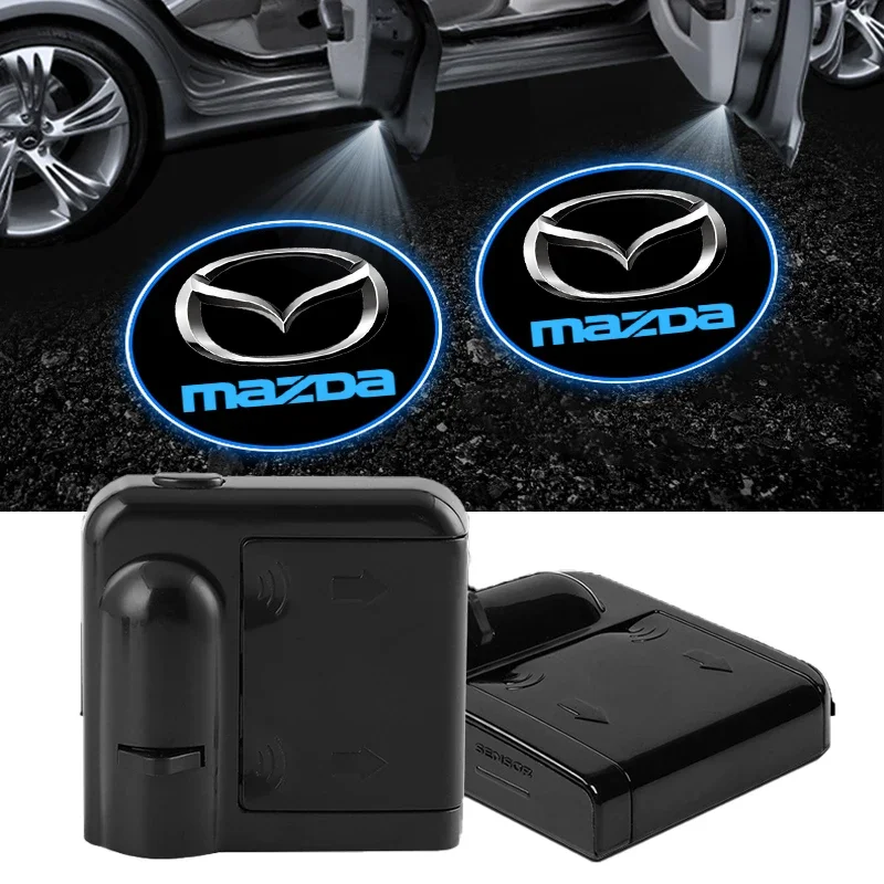 

new Wireless Led Car Door Welcome Laser Projector Logo For Mazda 3 6 CX5 2 CX3 CX9 MX5 RX8 Axela Demio Atenza MS GJI GH BK MP