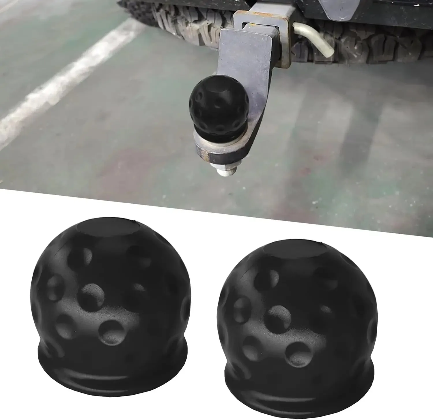 Universelle 55MM Anhängerkupplungs-Kugelabdeckung Anhängerkupplungs-Schutzkappe Anhängerkupplungs-Schutzabdeckung Auto-Zubehör
