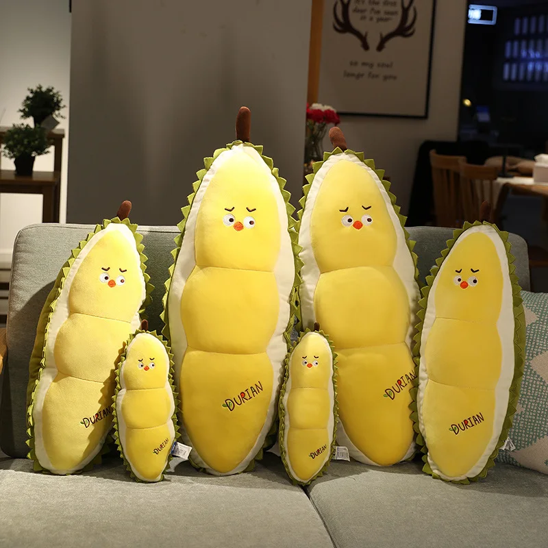 30/50/70cm kreatif kartun Buah Durian anak ayam bantal mewah mainan lucu boneka hewan bantal tidur lembut mainan anak-anak Dekorasi Rumah