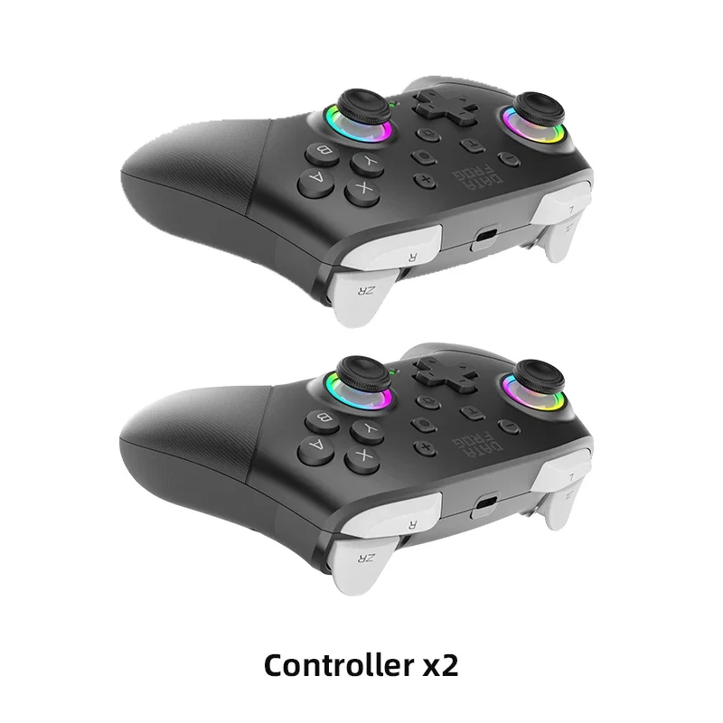 DATA FROG S80 Pro 2 stuks draadloze gamecontroller voor Switch 2 / Switch OLED / Switch Lite console gamepad voor pc