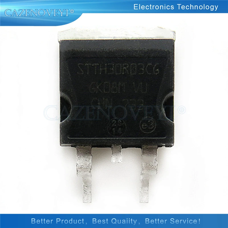 

5pcs/lot STTH30R03CG STTH30R03 TO263 30R03 300V 30A In Stock