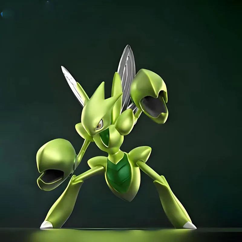 

Genuine In Stock Pokemon Scizor Figure Mantis Action Figure Pvc Statue Desktop Ornament Collection Model Toys