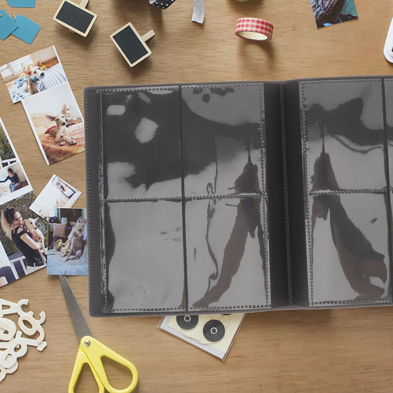 

Card Binder 1 Black Pocket for Trading Cards Holder Game Collection Waterproof Sports Card Album Storage Book Collector