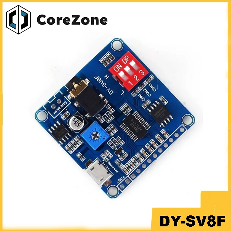 MP3 voice playback module triggers one-to-one serial port control to play USB download 8MB storage DY-SV8F