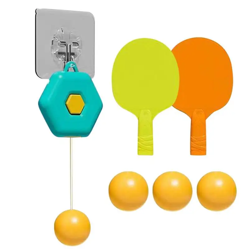 Floating Table Tennis Training Set Auto Retraction Adhesive Pong Exercise Trainer Child-parent Interaction Improvement An Kids