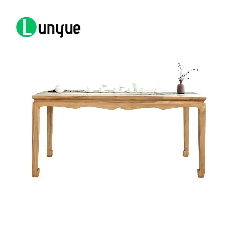 Chinese Kung Fu Style Solid Wood Antique Coffee Table and Dining Chair Set for Living Room Apartment Furniture Durable