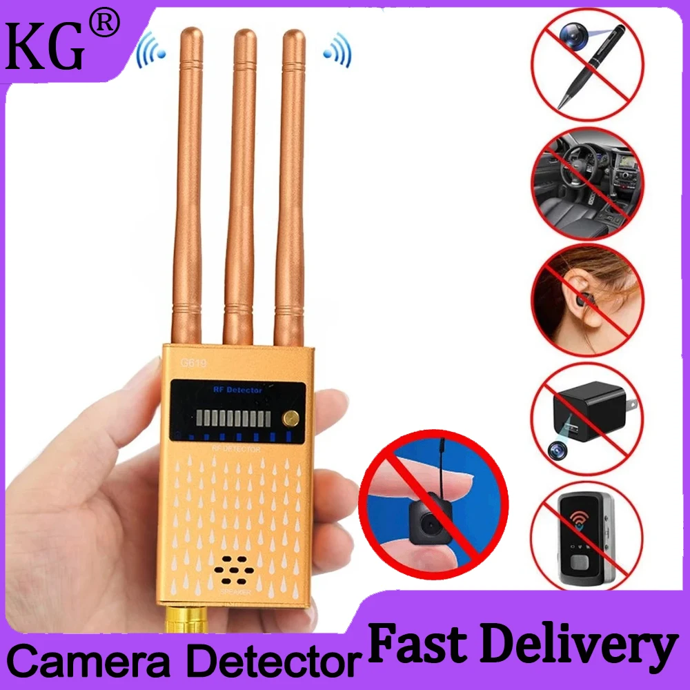 Hotels Wifi Hidden Camera Detector RF Signal Frequency Scanner 2G 3G 4G Mobile Phone Signal Bug Finder Spy Gadget GPS Detector