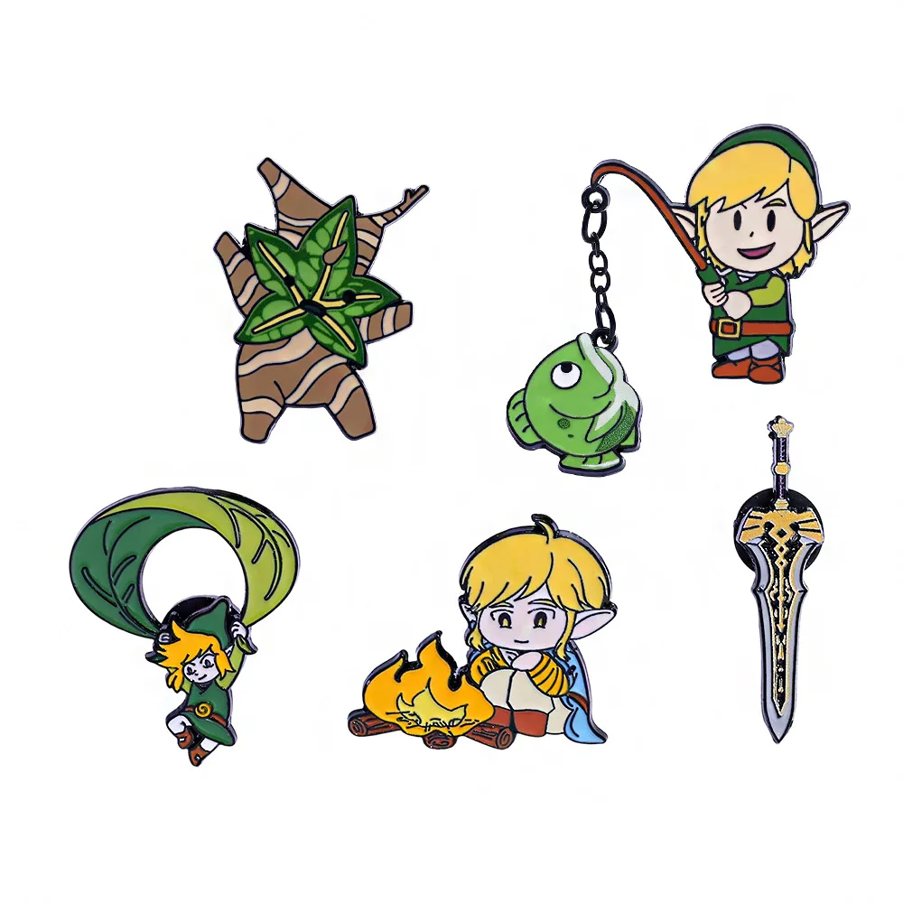 Creative Cartoon Funny Anime Character Series Brooch Pin Clothing Bag Accessories Badge Jewelry Gift Suitable for Fans