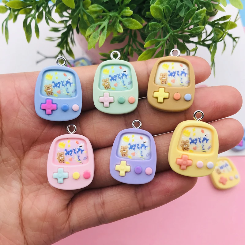 10 قطعة الراتنج فلاتباك الساخن بيع جديد أذرع التحكم في ألعاب الفيديو حلية قلادة لسلسلة المفاتيح ، القرط ، سكرابوكينغ ، صناعة يدوية ، قلادة