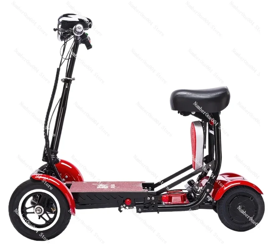 Applicable to foldable and affordable adult mobility quadricycle for elderly perfect travel transformer 4wheel electric  scooter