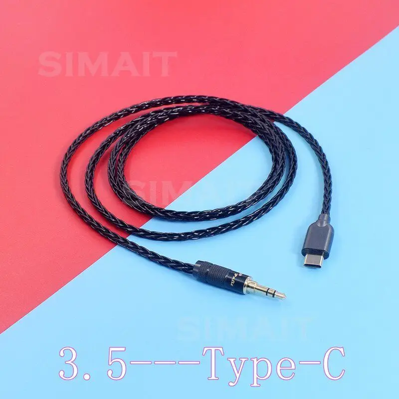 1.2M Px8 Px7s2e Px7 S2 S3 USB-C To 3.5mm Audio Cable Pi8 Headphone Cable 4.4 ToTypec Male To Male Pi7 Headphone Upgrade Cable BW