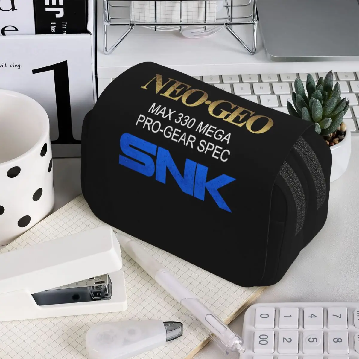 

Пенал Neo Geo Pro Gear Spec Gold в ретро-дизайне для студентов, подарочный пенал-коробка, сумка для канцелярских принадлежностей, органайзер для ручек