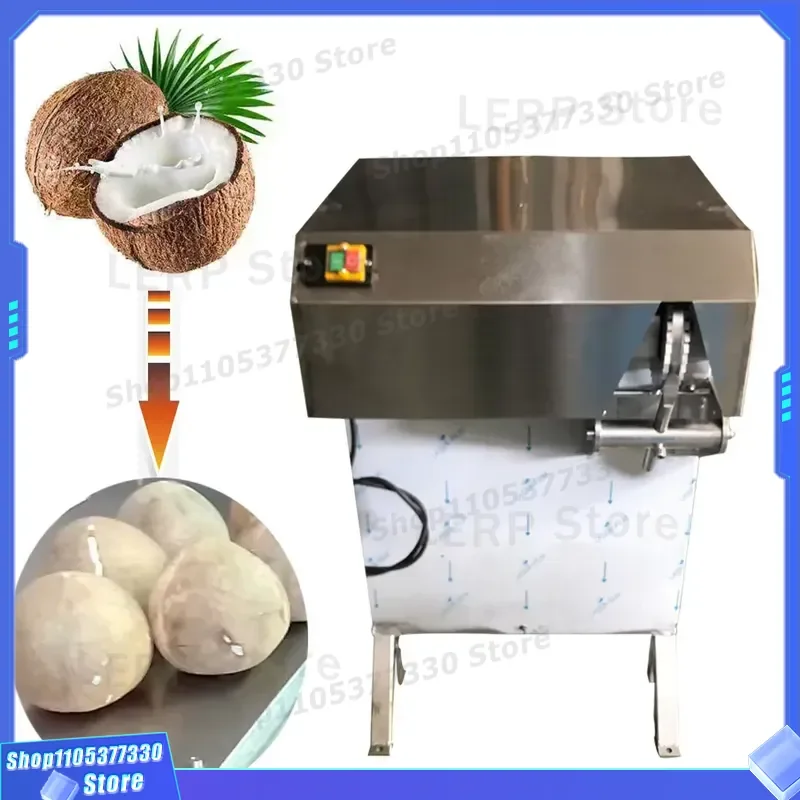 Automatic Brown Coconut Shelling Machine for Hard Shell Peeling Efficient Nut Cracker Tool Manual Coconut Husk Remover Device