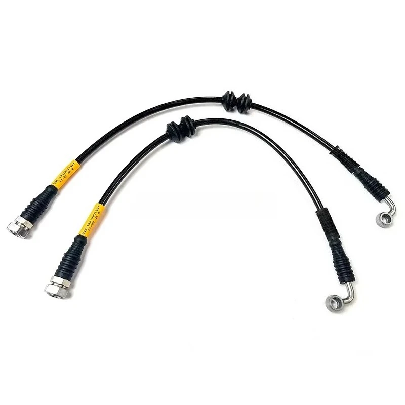 Rear Brake Hose Replacement for Jeep Wrangler JK, Stainless Steel Braided Brake Line, Custom Length Available