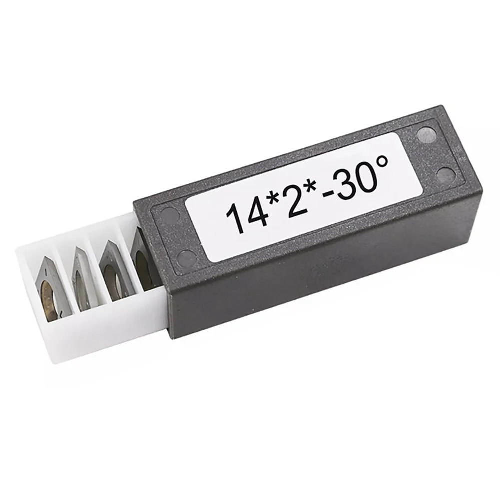 

Standard 10pcs 14mm Square Carbide Replacement Cutter Inserts Straight Edge for Particle Board MDF Plywood Wood