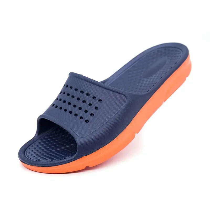 Men's footwear Man Hollow Flat Bath Soft Slippers Summer Indoor & Outdoor Slippers sapato masculino Male Flip-Flop